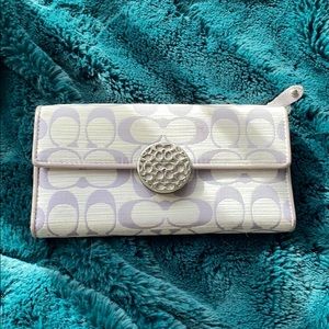 Coach Trifold Logo Wallet with Statement Closure